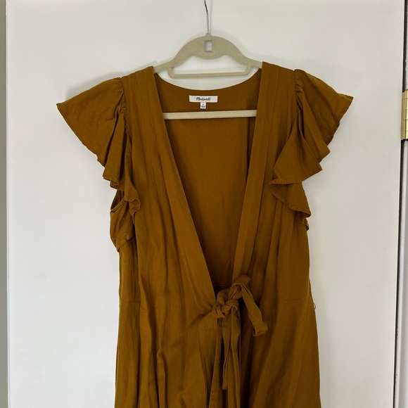Madewell Ruffle-Sleeve Wrap Dress - Picture 7 of 7